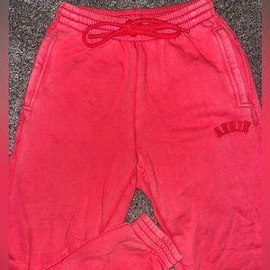 Aerie red joggers size xs
